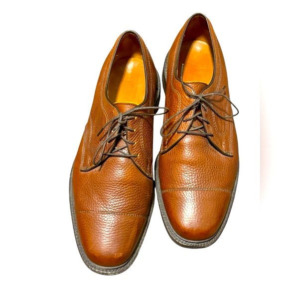 Men’s Allen Edmonds Becker Lace Up Shoes Size 9.5 Leather Brown - Picture 4 of 6